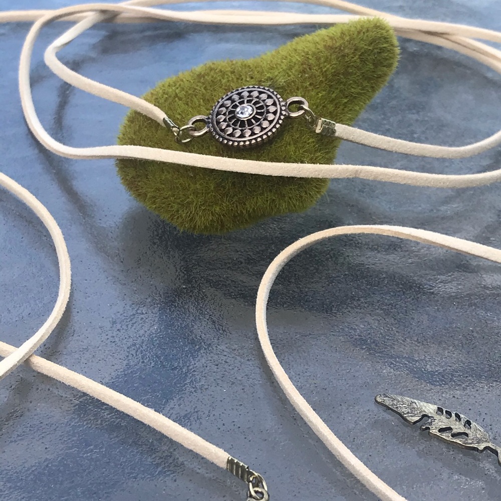Suede Wrap-around Choker